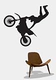 Vinyl Wall Art Decal Sticker Extreme Sports Motorcross Bike Jump #138 40