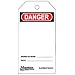 Master Lock "Danger" Tag, Plastic, 5-3/4" Height, 3" Width