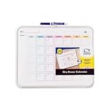 QRT00411 - Dry-erase Calendar Board,w/ Marker/Hardware,11x14,White