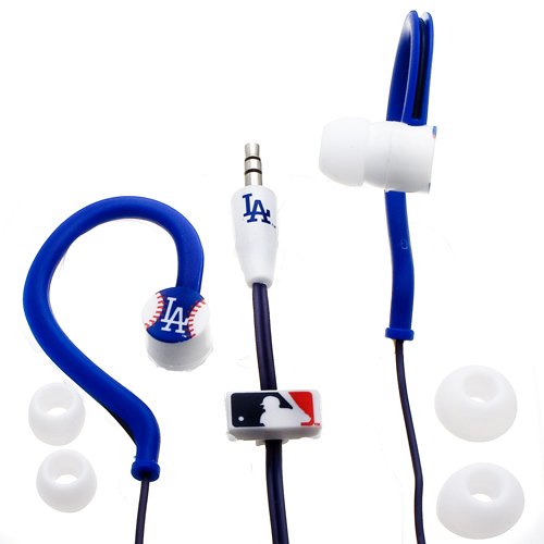 NEMO DIGITAL MLF10115LAD MLB Jogger's Earphones Los Angeles Dodgers Style