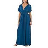 Mossimo® Black Women's Kimono Sleeve Maxi Dress - Blue 