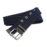 GREEN CROSS （Casual line） 綿コアエッジ2ピンベルト ネイビー