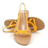 Classified Rihana Flats Yellow Patent