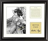 Bettie Page - Leopard Bikini - Framed 5 x 7 Photograph with Biography