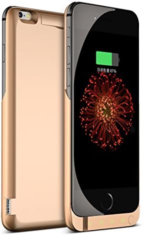 Corpus IQ 4800mAh Real Power Backup Battery Charger Protective Case for iPhone 6 / 6s. 150 % Extra , Fast-charging Power Bank. (Gold)