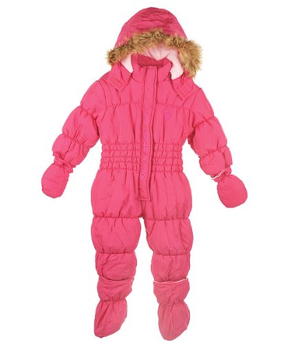 U.S. Polo Assn. Ruched 1-Piece Snowsuit (Sizes 12M - 24M)