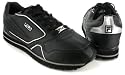 Fila "Classic Running" Men's Lace-up Classic Running Shoes - Black/Silver