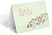 One Jade Lane - Floral Festival - Designer Thank You Cards - Heavy Stock - 4 Designs - Set of 12 Folded Cards & Envelopes, blank paper cards.
