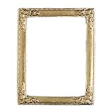 Dollhouse Miniature Holly Motif Ornate Gilded Picture Frame