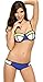 Ebuddy Fashion Colour Block Wet Suit Neoprene Bikini Swimsuit(FBA)