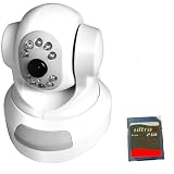 GE Simon 3 Wireless Security System Wireless Wi-Fi Pan Tilt IP Network IR Night Vision Security CCTV Surveillance Camera support wireless Wi-Fi/802.11/b/g and CDMA1X and GPRS w/motion detection/Alarm (Up to 32GB SD Card )