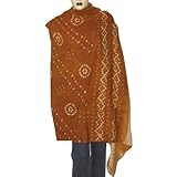 Ladies Shawl Tie & Dye Printed Wool Accessory 80 x 35 inches