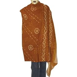 Ladies Shawl Tie & Dye Printed Wool Accessory 80 x 35 inches