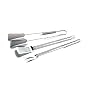 SIA 75593 Grillbesteck 3-teilig mit Wellengriff