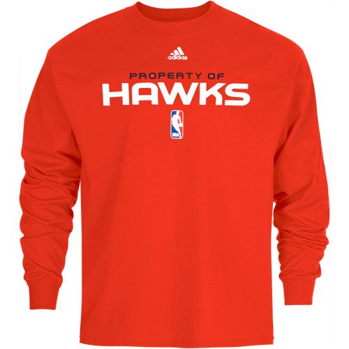 adidas Atlanta Hawks True Property Long Sleeve T-Shirt