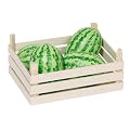 Goki 51878 - Melonen in Obstkiste, Kiste:16,5x12,5x7 cm