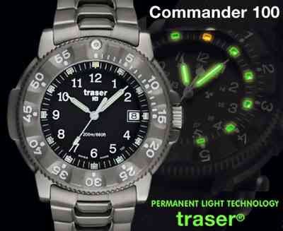 Traser Commander 100 Titanium Watch SWISS MADE 