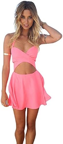 Tonsee(TM) Summer Halter Bandage BeackDress (Asia L)