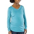 Liz Lange&reg; Rouched V-Neck Sweater - Blue