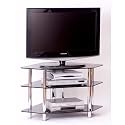 Optimum TVCNR Vision Corner TV Stand - Black Glass