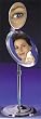 Multi-Mag 7X Close-Up 5X Full View Adjustable Pedestal Vanity Mirror 9", Polished Chrome