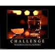Challenge Mock Demotivational Drinking Poster Print - 24x36