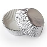 Dress My Cupcake Silver Standard Foil Cupcake Liners BULK - 500 Liners - Muffin Cups, Baking Liners, Picks, Cupcakes