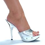 5 Inch Sexy Casual Shoes Womens Platform Shoes Slip On Mule With Studs