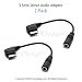 Samsung Blackjack i607 Port to 3.5mm Stereo Headphone Adapter (2-Pack), Black