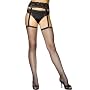 Fishnet Stockings (with suspender belt) - Black