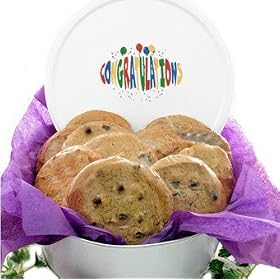 One Dozen Gourmet Cookies in Congratulations Gift Tin by Gifts-to-Impress