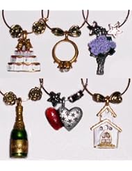 I Do! Wine Glass Charms Celebrate Your Wedding - From That Wine Is Mine -... by 