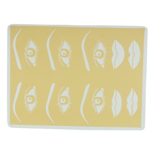 Eyes & Mouths Permanent Makeup Practice Tattoo Synthetic Skin