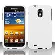 Samsung Epic Touch 4G 4-G D710 D-710 / Galaxy S2 S-2 White Rubber Feel Snap-On Hard Protective Cover Case Cell Phone (for sprint phone only)