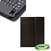 Melrose Apple iPad 2 Leather Case with keyboard Bluetooth v2.0 (MB292LLKB) + Vangoddy Live * Laugh * Love silicone Wrist Band!!!
