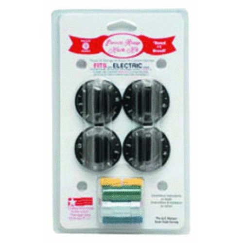 RANGE KLEEN 8114 Electric Range Knobs (4-pk, Black)