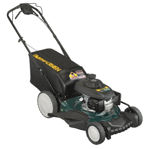 Yard-Man 12AVD39Q701 21-Inch 160cc Honda GCV Mulch/Side Discharge/Bagging Gas Powered Self Propelled Lawn Mower with High Rear Wheels