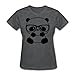 Panda Nerd Women's T-Shirt by Spreadshirt™, S, deep heather