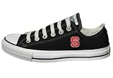 Converse - Converse Chuck Taylor All Star Lo Top Black North Carolina State University Logo Canvas
