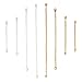 Tiparts 8 pcs Necklace Extender Bracelet Extender Gold Silver Chains Set with Lobster Clasps,Length: 6
