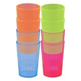 Neon Plastic Shot Glasses Asst. (8 count) Adult