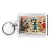 A Welsh Feast on St. David's Day, 1790 (colour etching) by English School - Acrylic Keyring - Art247 - Standard Size