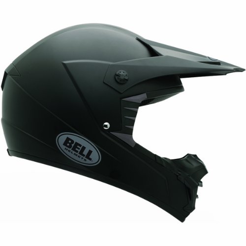Bell Solid Men's SX-1 Off-Road/Dirt Bike Motorcycle Helmet - Matte Black / Large On Sale