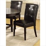 Bossa Dining Height Parsons Chair in Black Leatherette (Set of 2) - MODUS - 2Y0266 Review