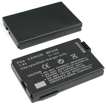 Premium Bp-208, Bp208 Lithium Ion Replacement Battery for Canon Digital Camera and Camcorder