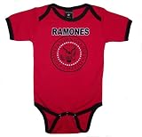 Toddler and Infant THE RAMONES One Piece Baby Suit in Red