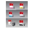 6 Original Druckerpatronen f�r Canon Pixma MX7600 IX7000 (PGI-9 Yellow/Magenta/Cyan/Photoblack/Clear/ PGI-7 Black) Tintenpatronen+ 10 Blatt Fotopapier von Tinten und Toner Fuchs