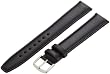 Hadley-Roma Men's MSM881XA-200 20-mm Black Oil-Tan Leather Watch Strap