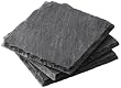 Boska Holland Monaco Collection 4-Inch by 4-Inch Slate Coaster, Set of 4