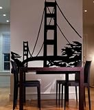 Vinyl Wall Art Decal Sticker Golden Gate Bridge San Francisco California 72